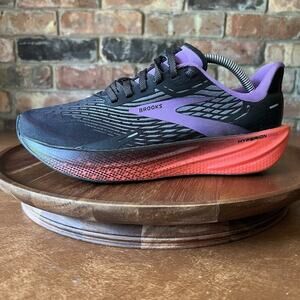 Brooks Hyperion Max Womens 7.5 Black Fiesta Road Running Race Shoes Sneakers